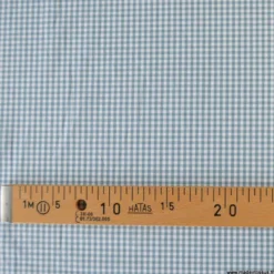 Tissu vichy petits carreaux en coton Céladon - OEKO TEX