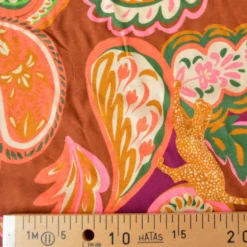 Tissu viscose Catarina – Imprimé léopards & paisley