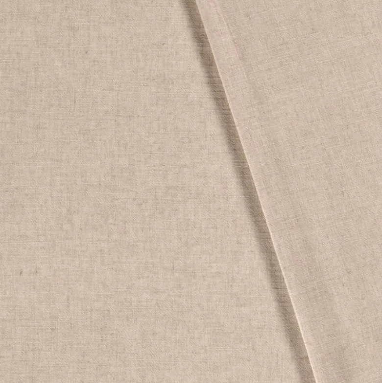 Tissu viscose et lin coloris beige clair – Souple et élégant