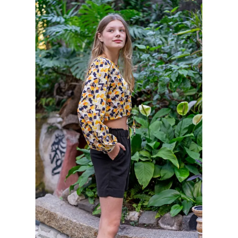 Tissu viscose et lin coloris Noir – Souple et élégant