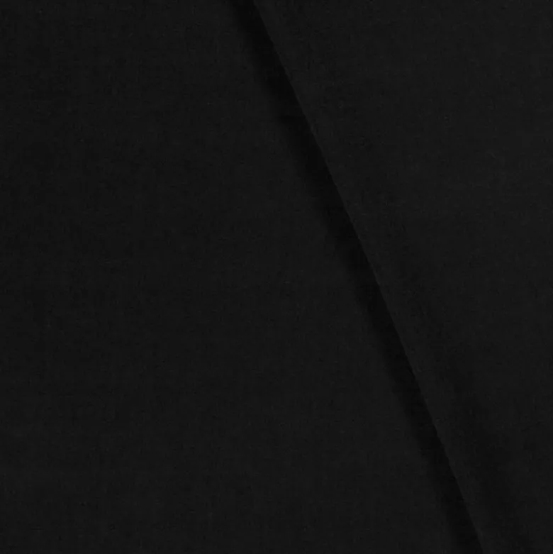 Tissu viscose et lin coloris Noir – Souple et élégant