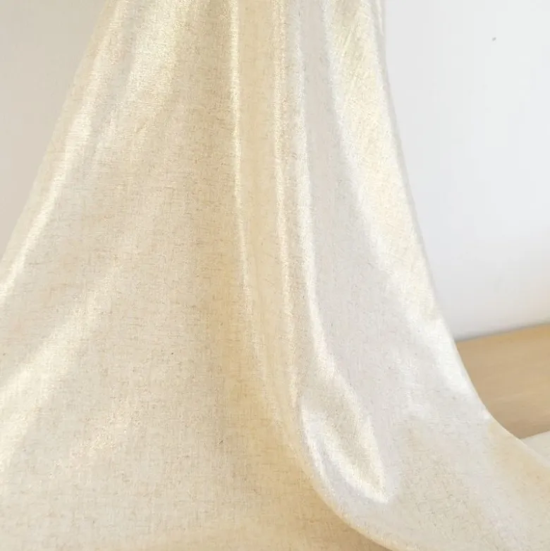 Tissu viscose lin Irisé - Sable