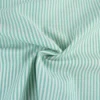 Tissu viscose mélangée à rayures vertes et blanches