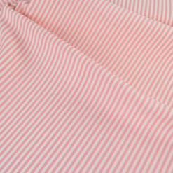 Tissu viscose mélangée à rayures vieux Corail et blanc
