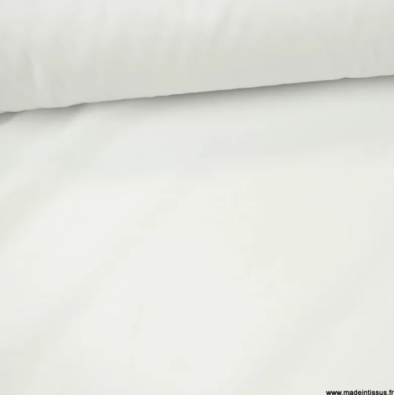 Tissu Voile de coton Blanc - Bio & OEKO TEX standard 100