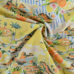 Tissu voile de coton Dolce Vita tropicale