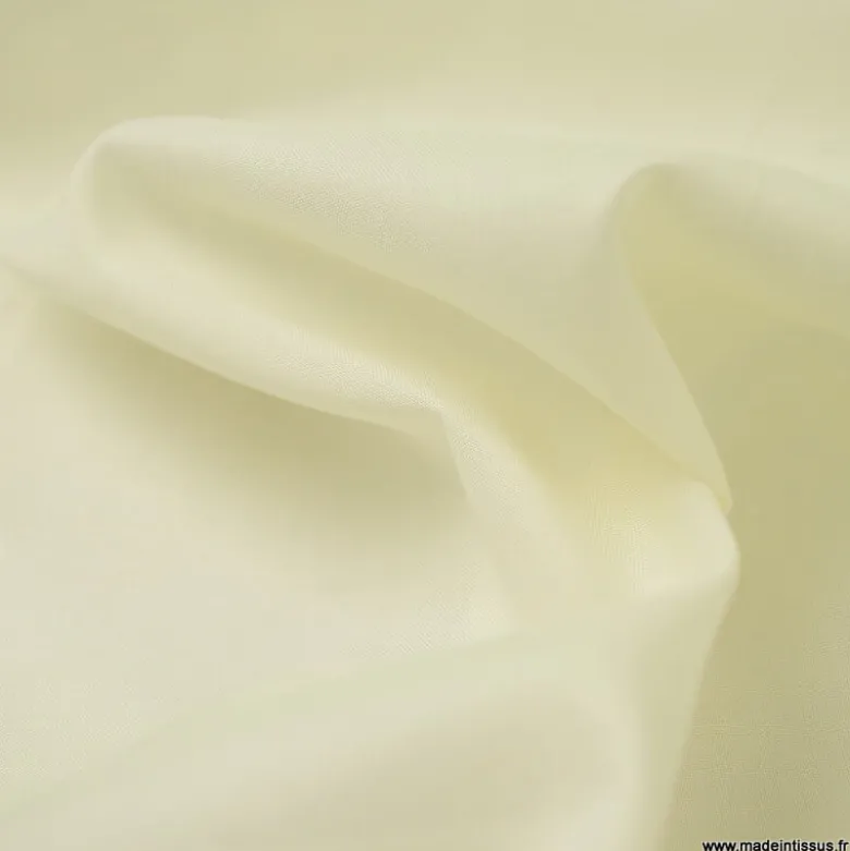 Tissu Voile de coton Ecru - Bio & OEKO TEX standard 100
