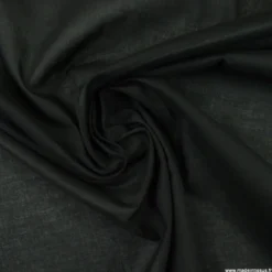 Tissu Voile de coton Noir - Bio & OEKO TEX standard 100