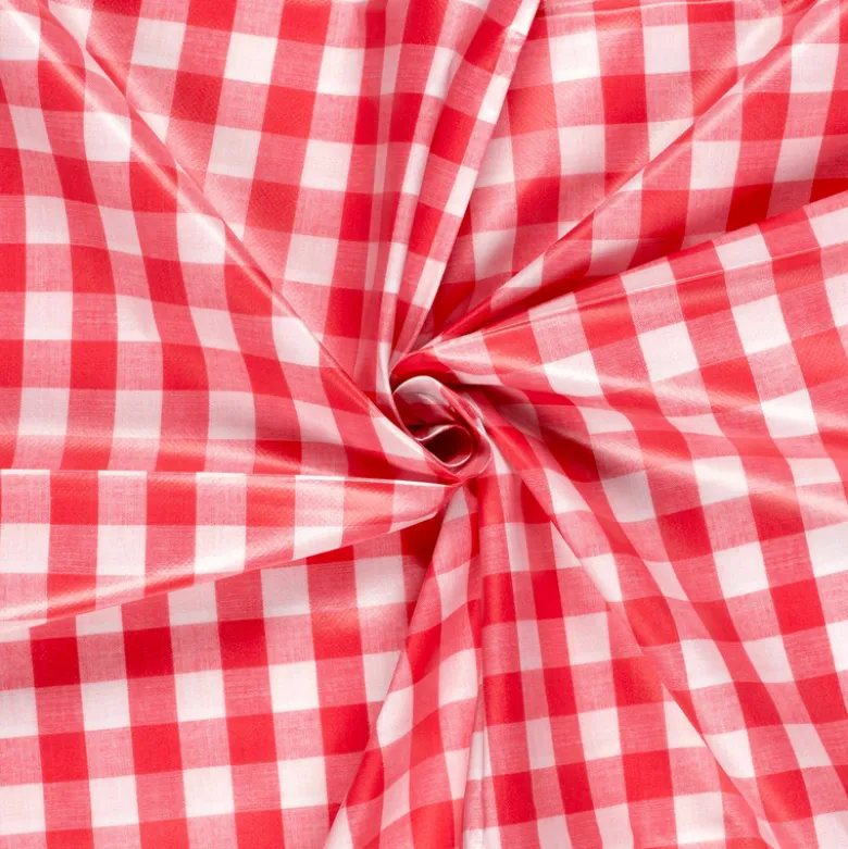 Toile cirée à carreau Vichy Rouge