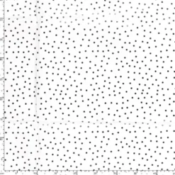 Toile cirée motif pois noirs fond blanc