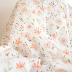 Toile de coton motif prairie de fleurs Sauvages