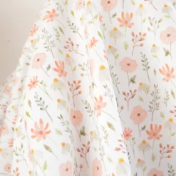 Toile de coton motif prairie de fleurs Sauvages