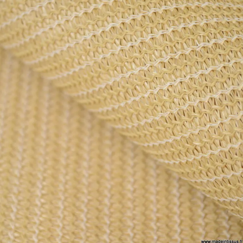 Toile d'ombrage micro-aérée naturel en grande largeur