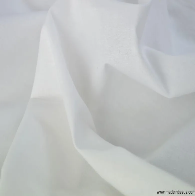 Toile à draps coton blanc en 280cm - Fais dodo