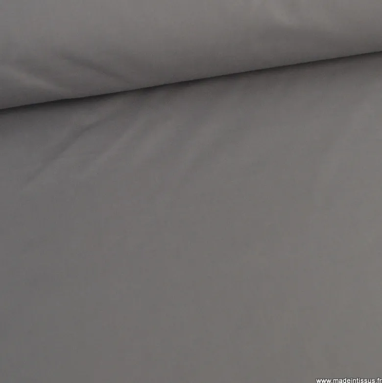 Toile à draps percale grande largeur coton anthracite easy care