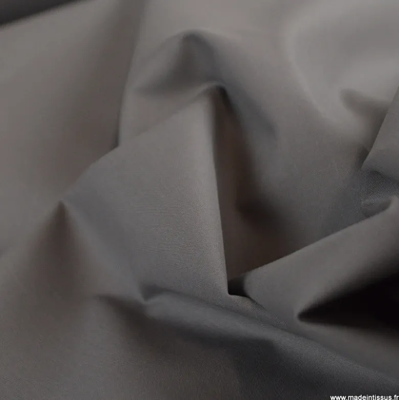 Toile à draps percale grande largeur coton anthracite easy care