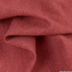 Toile lourde Vercors aspect rustique coloris Rouge
