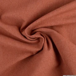 Toile lourde Vercors aspect rustique coloris Terracotta