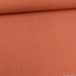Toile lourde Vercors aspect rustique coloris Terracotta