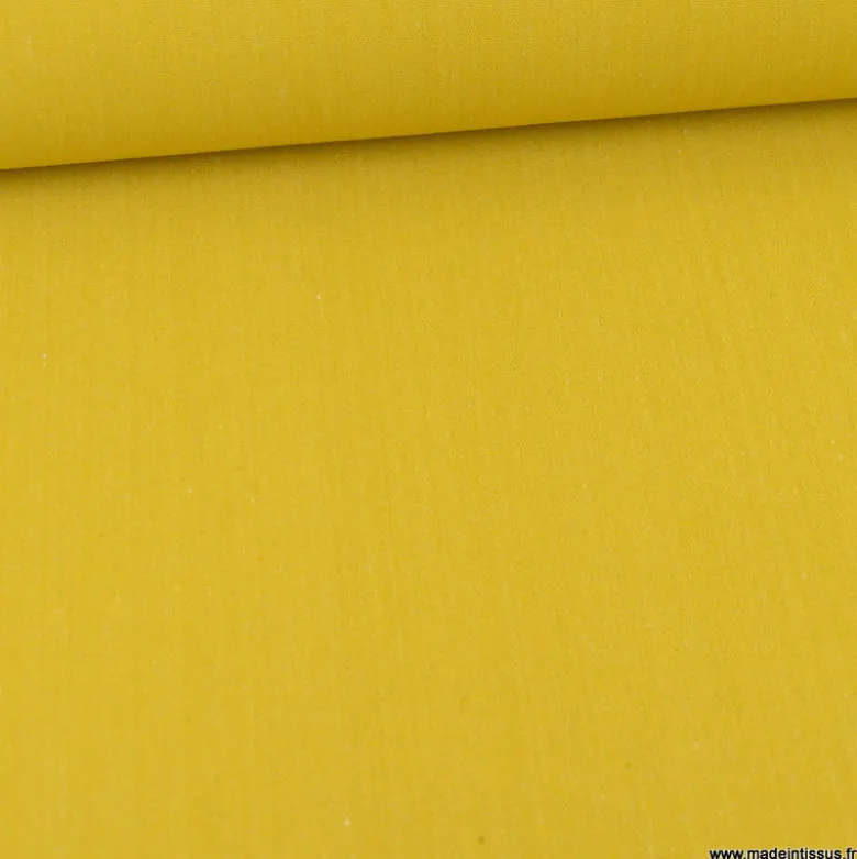 Toile lourde Vercors aspect rustique coloris Curry
