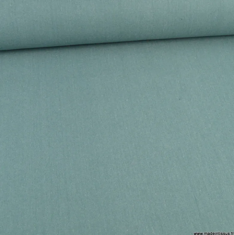 Toile lourde Vercors aspect rustique coloris vert écume