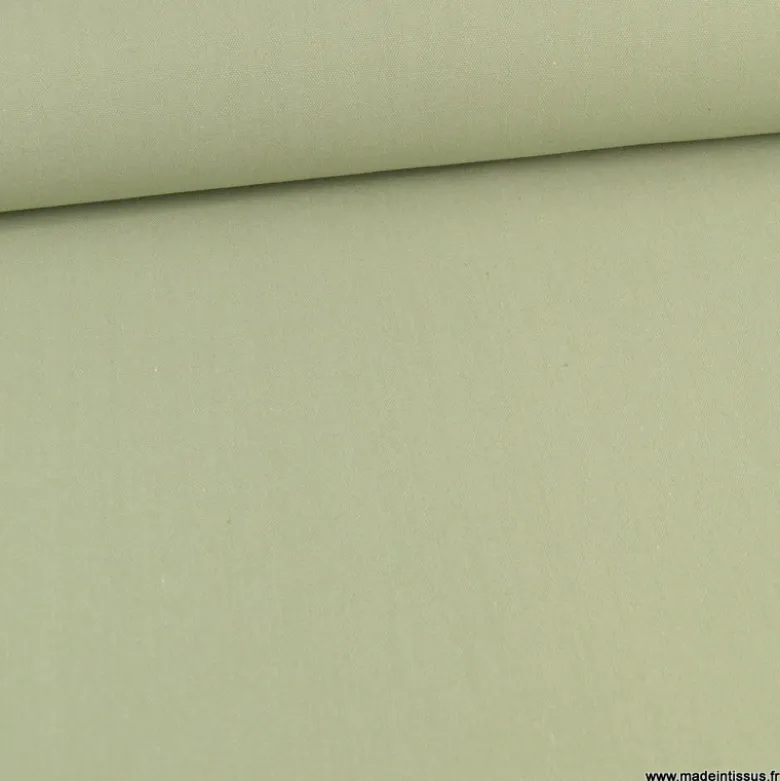Toile lourde Vercors aspect rustique coloris vert wasabi
