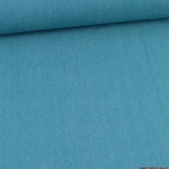 Toile lourde Vercors aspect rustique coloris bleu océan