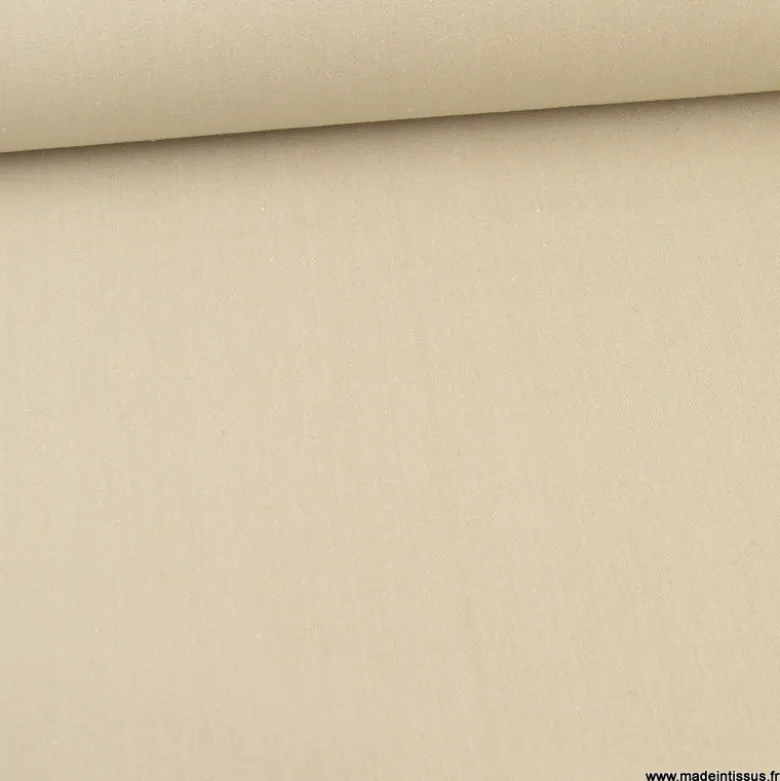 Toile lourde Vercors aspect rustique coloris Lin