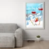Torchons à coudre Ludique - motif Montagne, sation de ski, skieur - 50 X 70cm