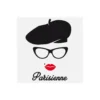 Transfert textile Thermocollant motif parisienne