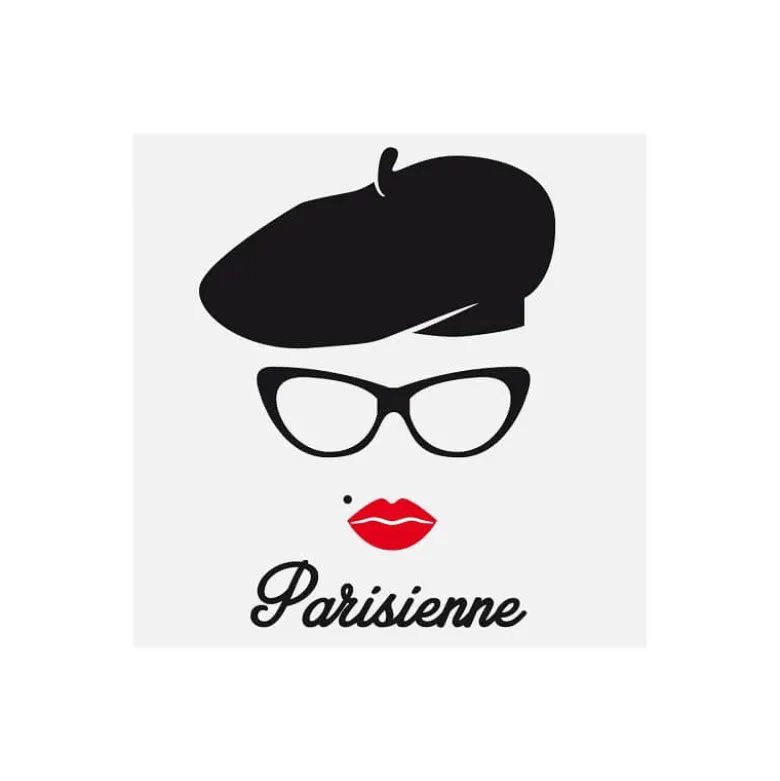Transfert textile Thermocollant motif parisienne