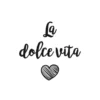 Transfert textile Thermocollant message La dolce vita