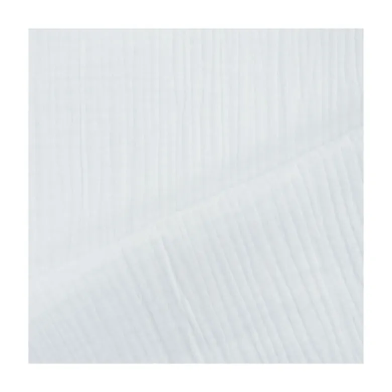 Triple gaze de coton Blanc Optique - OEKO TEX