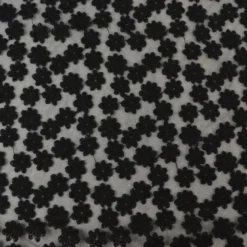 Tulle brodé Izia - Noir