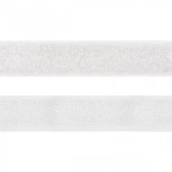 Velcro auto-agrippant 20mm male + femelle Blanc