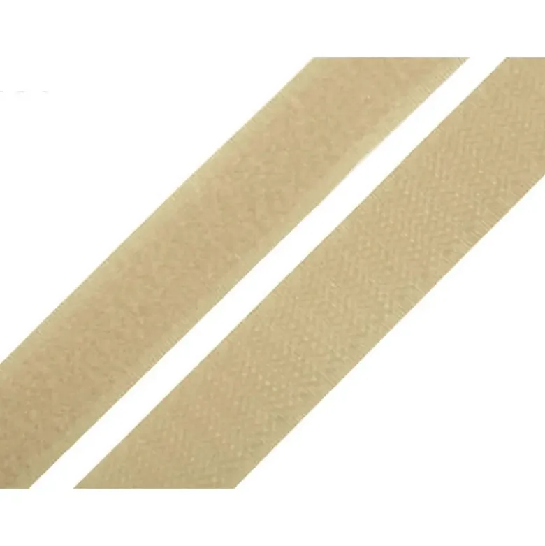Velcro à coudre 20mm male + femelle Beige