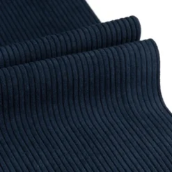 Velours grosses côtes d'ameublement Huggy - Bleu marine