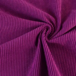 Velours grosses côtes d'ameublement Huggy - Aubergine