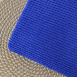 Velours grosses côtes d'ameublement Huggy - Bleu roi
