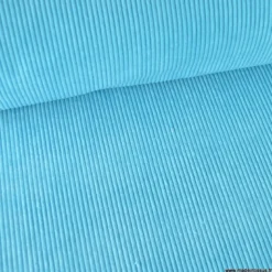Velours grosses côtes d'ameublement Huggy - Turquoise