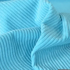 Velours grosses côtes d'ameublement Huggy - Turquoise