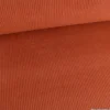 Velours grosses côtes d'ameublement Huggy - Terracotta