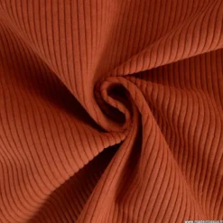 Velours grosses côtes d'ameublement Huggy - Terracotta