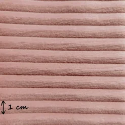 Velours grosses côtes d'ameublement Futé - Bois de Rose